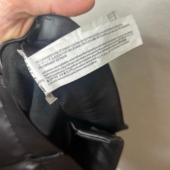 Zara Faux Leather Black High Rise Shorts Size XS - Picture 6 of 6